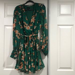 Bardot green floral dress